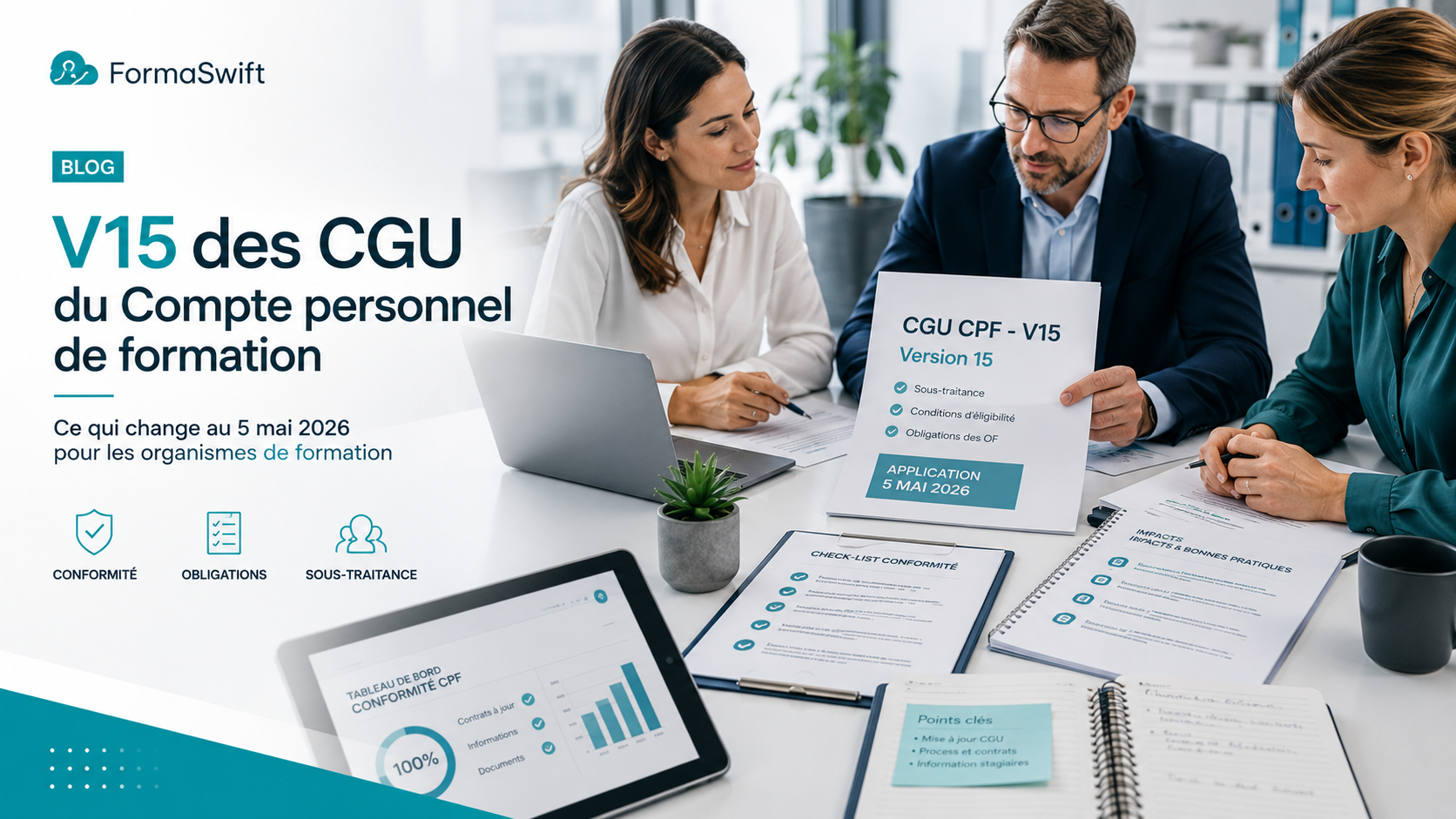CGU Mon Compte Formation version 15 : analyse comparative