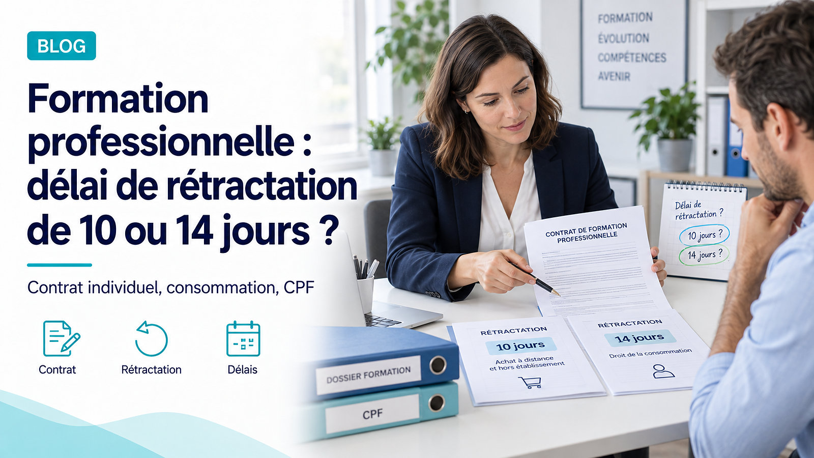 Formation professionnelle : délai de rétractation de 10 ou 14 jours ?