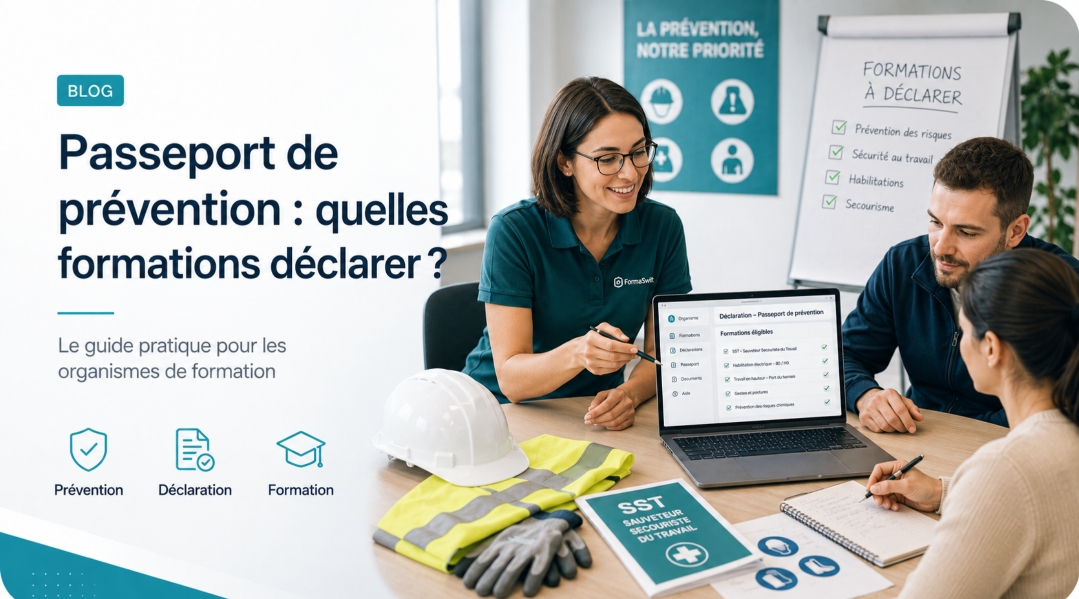 Passeport de prévention : quelles formations un organisme de formation doit-il déclarer ?