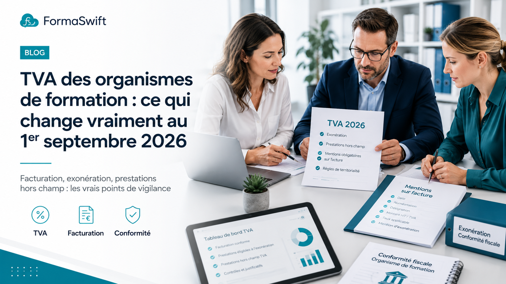 TVA des organismes de formation : CGI vers CIBS en 2026