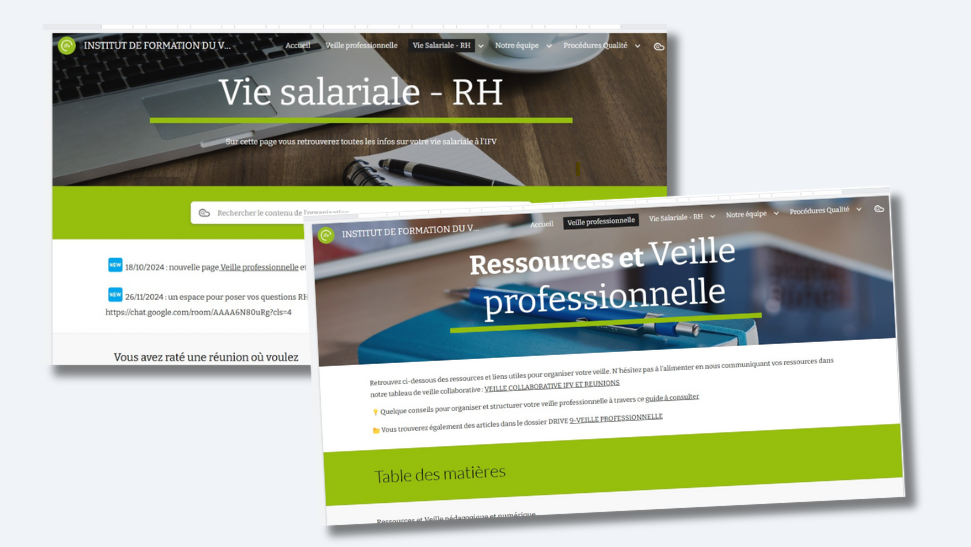Espace interne RH & communication